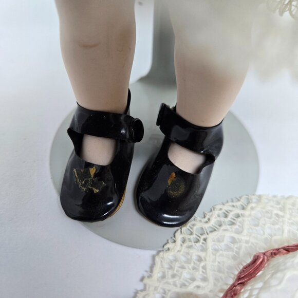 Vintage Armand Marseille D. R. G. M. Germany 243 Porcelain Doll, 8.5" w/ Stand - Picture 8 of 12